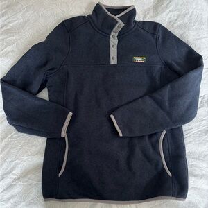 L.L. Bean Navy Blue Fleece Pullover, Women’s S